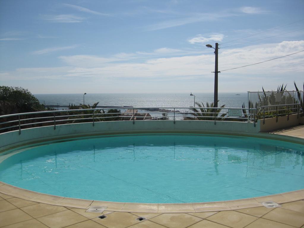 Sète - Fewo mit Meerblick, Schwimmbad Exterior foto