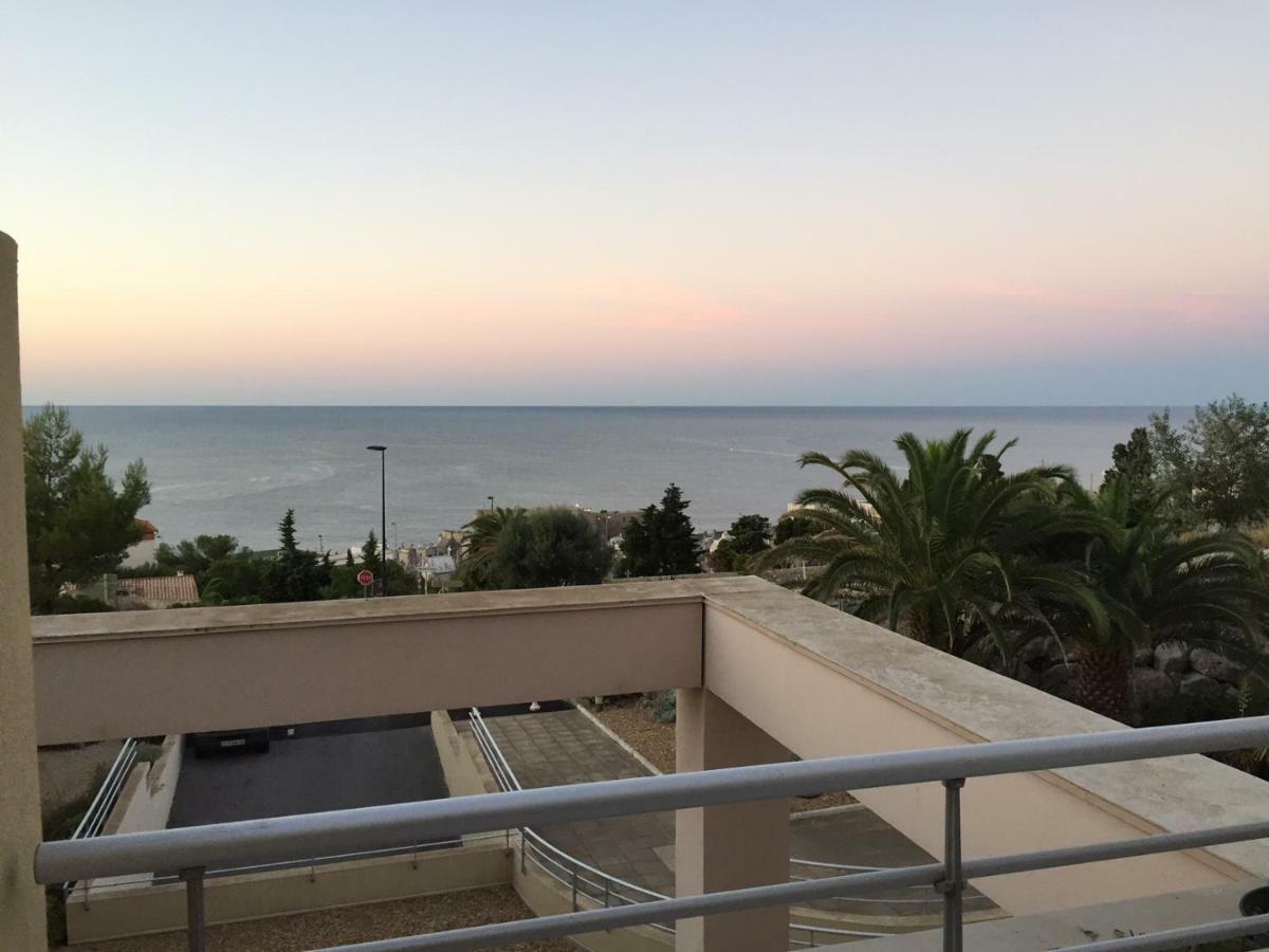 Sète - Fewo mit Meerblick, Schwimmbad Exterior foto