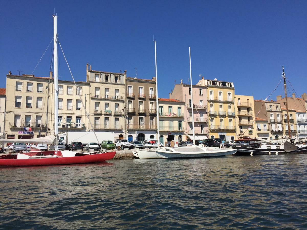 Sète - Fewo mit Meerblick, Schwimmbad Exterior foto