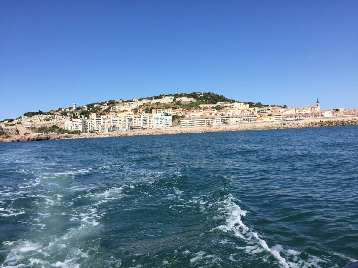 Sète - Fewo mit Meerblick, Schwimmbad Exterior foto