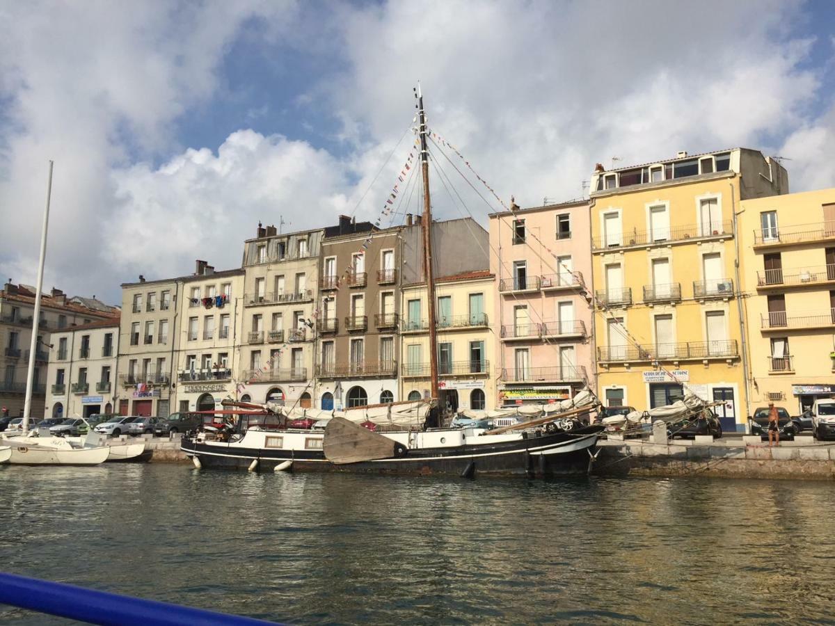 Sète - Fewo mit Meerblick, Schwimmbad Exterior foto
